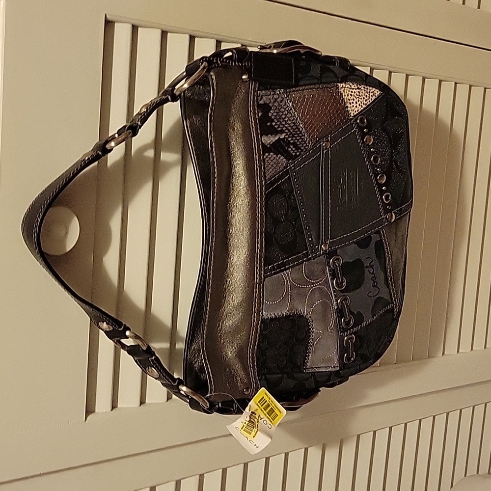 NWT: COACH Tonal Patchwork Zoe